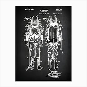 Diving Suit, Scuba Diving Suit, Diving Suit Patent, Vintage Diving Suit, Diving Wall Decor, Diving Poster, Diving Print, Scuba Dive, Sd674 11 Canvas Print