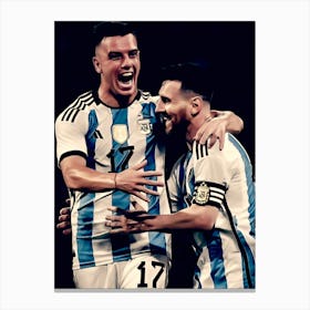 Argentina Giovani Lo Celso and Lionel Messi Toile