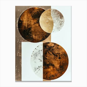 'Circles' 245 Minimalist, Bauhaus Canvas Print