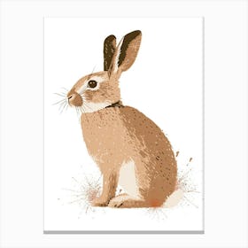 Havana Rabbit Nursery Illustration 1 Canvas Print