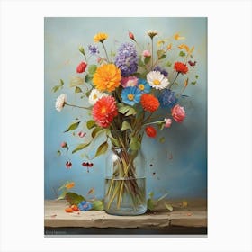 Flowers In A Vase art print Canvas Print