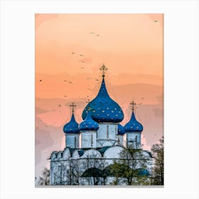 The Christ Nativity Cathedral Of Suzdal Town Canvas Print