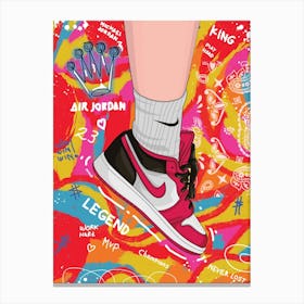 Hypebeast Sneakers Canvas Print