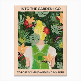 Into The Garden (Blonde) Canvas Print