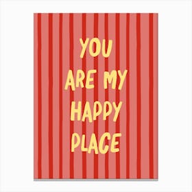 My Happy Place Canvas Print