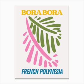 Bora Bora Tropical Abstract Canvas Print