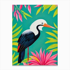 Stork 1 Tropical bird Canvas Print