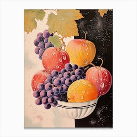 Art Deco Fruit Bowl 2 Canvas Print