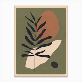 Abstract Art /Minimal Plant 41 Canvas Print