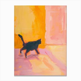 Cat Walking 1 Canvas Print