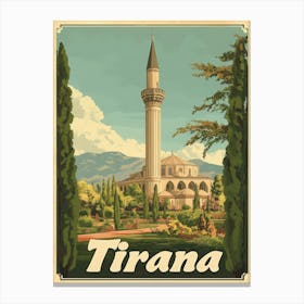 Aihrgdesign A Classic 1960s Travel Poster For Tirana 4 Leinwandbilder