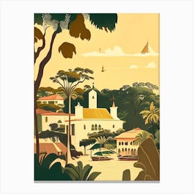 Curaçao Rousseau Inspired Tropical Destination Canvas Print