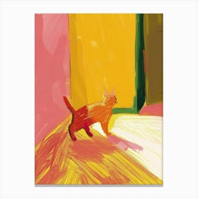 Cat In The Room 3 Canvas Print