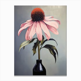 Bouquet Of Purple Coneflower Flowers, Autumn Fall Florals Painting 0 Canvas Print