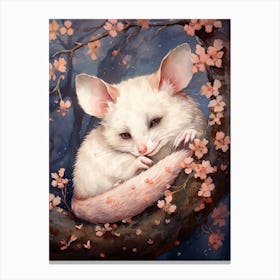 Adorable Chubby Nocturnal Possum 4 Canvas Print