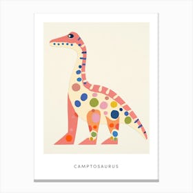 Nursery Dinosaur Art Camptosaurus 2 Poster Canvas Print