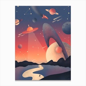 Journey With Space Canvas Print