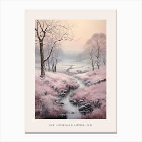 Dreamy Winter National Park Poster  Northumberland National Park United Kingdom 1 Canvas Print
