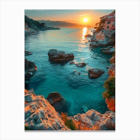 Sunset In Croatia 7 Canvas Print