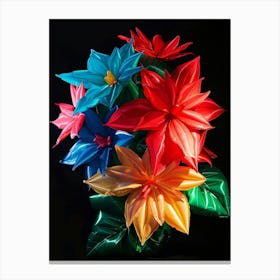 Bright Inflatable Flowers Poinsettia 2 Canvas Print