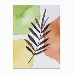 Watercolor Leaf Canvas Print