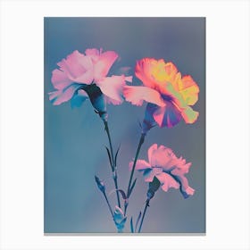 Iridescent Flower Carnation 1 Canvas Print