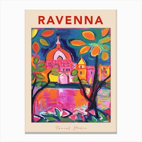 Ravenna Italia Travel Poster Canvas Print