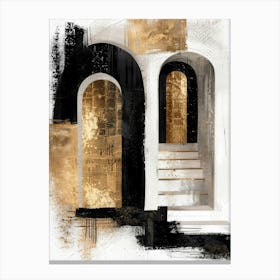 Black And Gold 42 Canvas Print