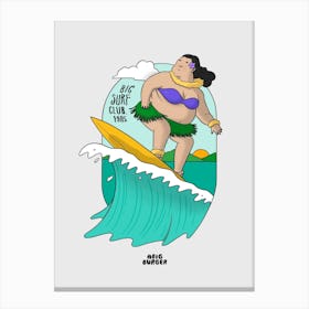 Big Surf Club 1985 Canvas Print