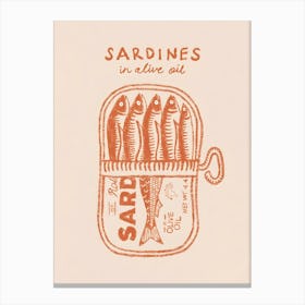 Sardines In Olive Oil Canvas Print