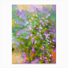Purple Waffle Plant 2 Impressionist Painting Canvas Print