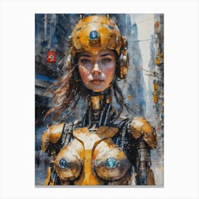 Ai Cyber Bot Canvas Print