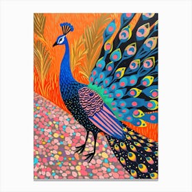 Peacock Feather Patterns Canvas Print