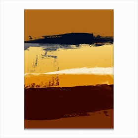 Expressive Marks In Shades Of Brown Canvas Print