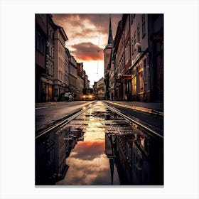 Street View Canvas Wall Art 1 Canvas Print