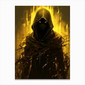 Dark Hooded Man 1 Canvas Print