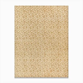 Gold Floral Pattern Background, Hiram Erastus Butler Canvas Print