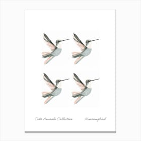 Cute Animals Collection Hummingbird 4 Canvas Print