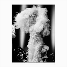 Lady Gaga In Concert At Umbia Jazz 2015 Canvas Print