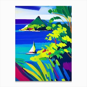 Mauritius Mauritius Colourful Painting Tropical Destination Canvas Print