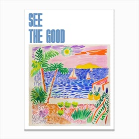 See The Good Poster Seascape Dream Matisse Style 1 Canvas Print