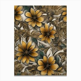 Yellow Flowers Canvas Print