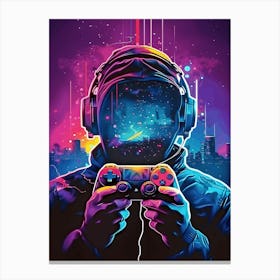 Video Game Player Canvas Print