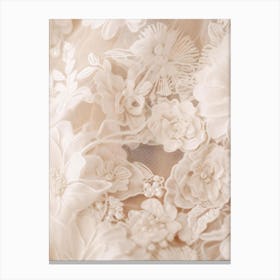Lace Wedding Dress 3 Canvas Print