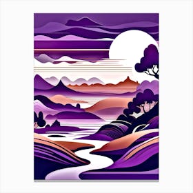 Purple Landscape 3 Canvas Print