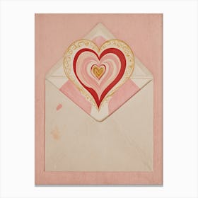 Valentine's Day Letter Canvas Print