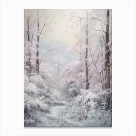 Dreamy Winter Painting Muir Woods National Park United States 1 Canvas Print