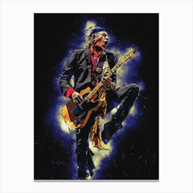 Spirit Of Keith Richards Canvas Print