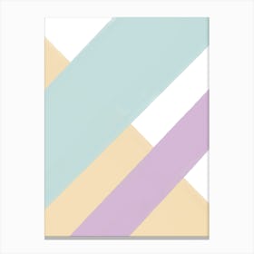 Pastel Stripes Canvas Print