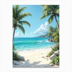 Beach Paradise Canvas Print